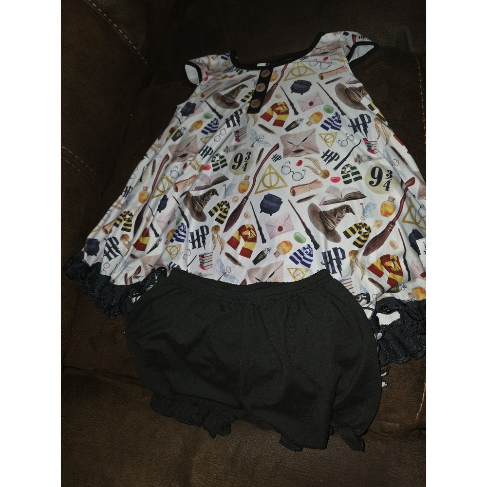 Bliss by LBCCo boutique Harry Potter dress and bloomers 3t